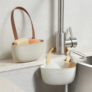 Évier de cuisine éponges porte-savon salle de bain plat Drain panier d&rsquo;eau stockage support de séchage accessoires organisateur