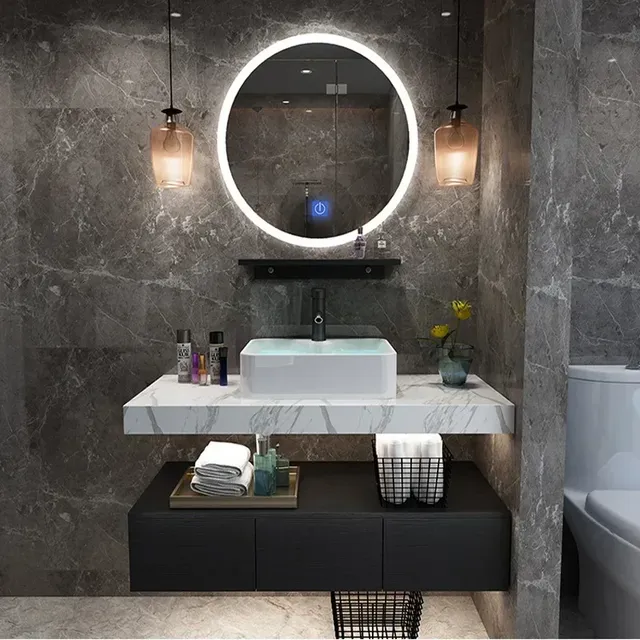 Armoire de salle de bain minimaliste avec évier… – vue 2