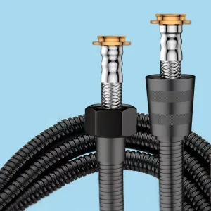 Tuyau de douche Tel-proof en acier inoxydable, pommeau de douche universel à 4 points, chauffe-eau, tuyau d&rsquo;eau de bain, accessoires de douche