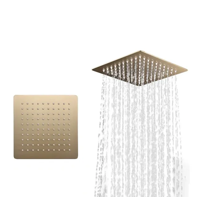 Pommeau de douche carré en acier inoxydable 304 – vue 4
