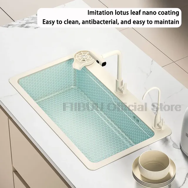 Évier cuisine encastrable rectangulaire grand bac… – vue 3