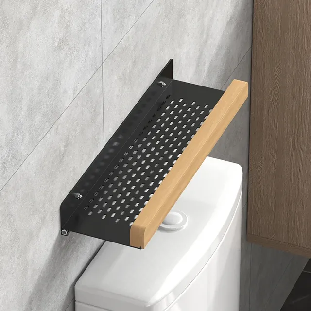 Étagère murale salle bain porte rouleau papier toilette… – vue 3
