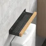 Étagère murale salle bain porte rouleau papier toilette… – vue 3