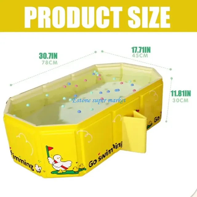 Baignoire pliable bébé PVC compacte rangement portable… – vue 6