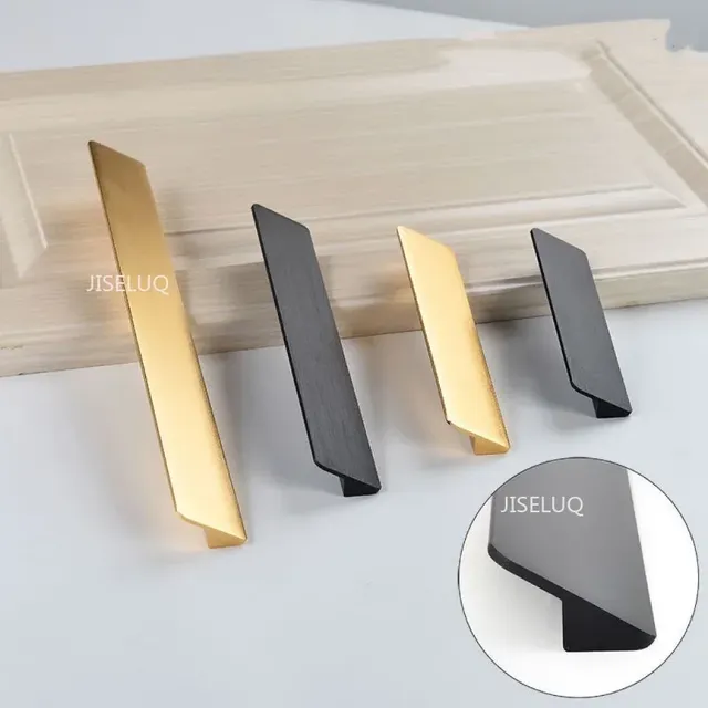 Poignée meuble cuisine moderne métal aluminium or brossé… – vue 5