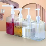 Distributeur de liquide avec échelle, café, sirop, équation, goutte à goutte, bouteille avec pompe hydraulique, tête de buse, cuisine, pot de miel, récipient, 1pc