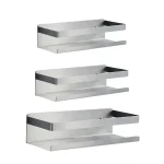 Support de rangement mural pour assaisonnement T1, en acier inoxydable, fournitures de cuisine, accessoire permettant de gagner de l&rsquo;espace