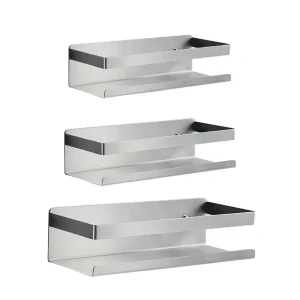 Support de rangement mural pour assaisonnement T1, en acier inoxydable, fournitures de cuisine, accessoire permettant de gagner de l’espace Support de rangement mural pour assaisonnement T1, en acier inoxydable, fournitures de cuisine, accessoire permettant de gagner de l’espace