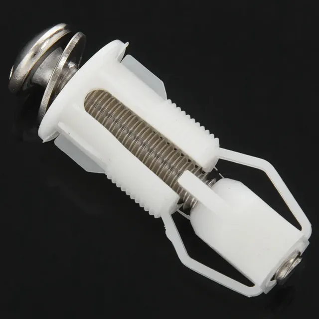 Chevilles expansion plastique blanc vis inox charnières… – vue 5