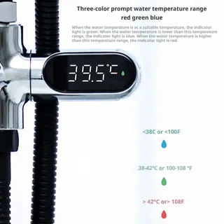 Thermomètre de douche d'eau domestique à affichage LED 5-85 ℃…