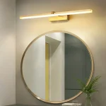 Lumière d&rsquo;armoire de miroir de salle de bain à LED, lumière avant de miroir minimaliste, applique murale de salle de bain, décoration d&rsquo;éclairage de décoration intérieure
