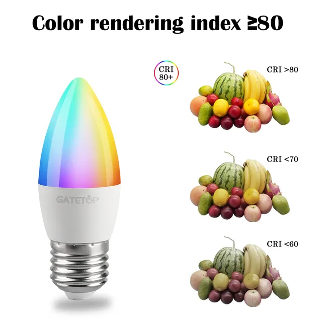 LED RGB lampe projecteur ampoule E27 E14 GU10 B22 AC120V… – vue 5