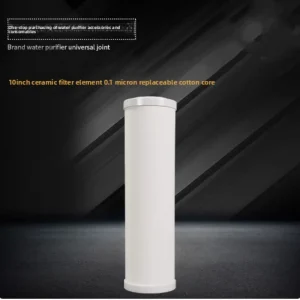 Purificateur d&rsquo;eau domestique, élément filtrant pour abreuvoir direct de 10 pouces, peut être épuré à plusieurs reprises, noyau en céramique de terre de diatomée