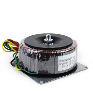 transformateur toroïdal annulaire bobinagecuivre filmisolant plaquefixationmetallique ecroucentral double sortie multitension 220voltsalternatif 2500voltscontinu 28v028v 12v012v puissance300watts isolation500megaohms poids1350grammes préamplificateur amplificateur bricolage