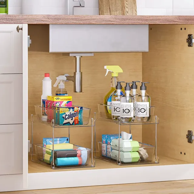 Organisateur rangement sous évier modulable empilable… – vue 5