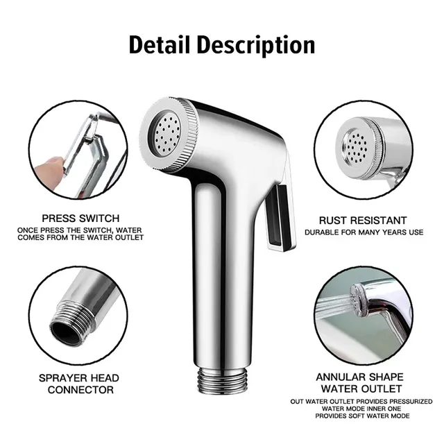 Pulvérisateur bidet portable manuel ergonomique léger… – vue 5