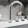 Mitigeur cascade bec plat large chromé poli laiton… – vue 6