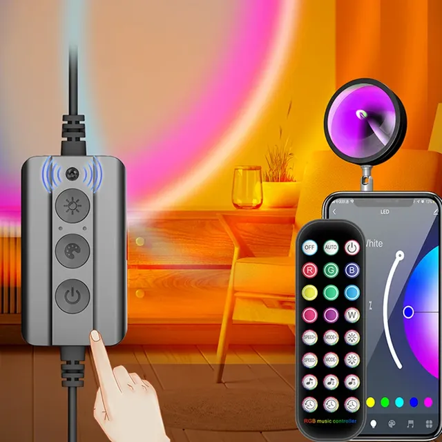 Lampe de projection LED RVB portable – vue 2