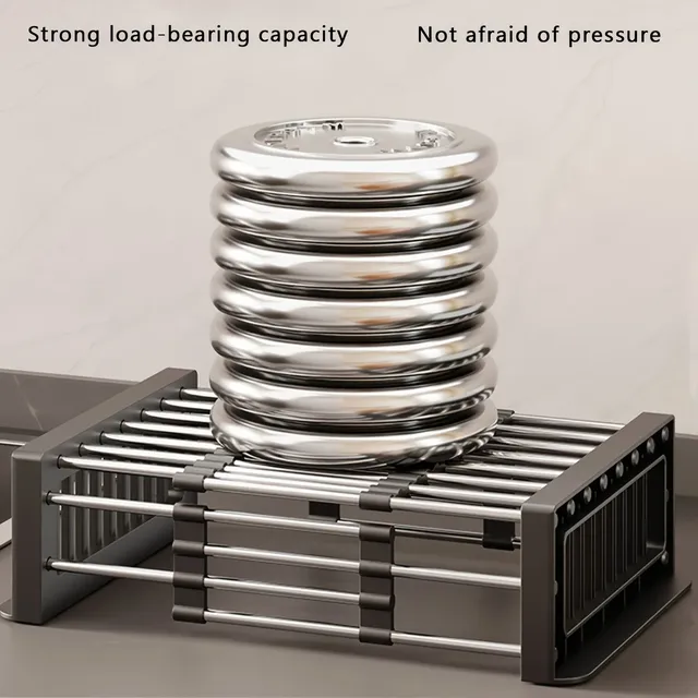 Égouttoir de cuisine extensible en acier inoxydable T1 – vue 5
