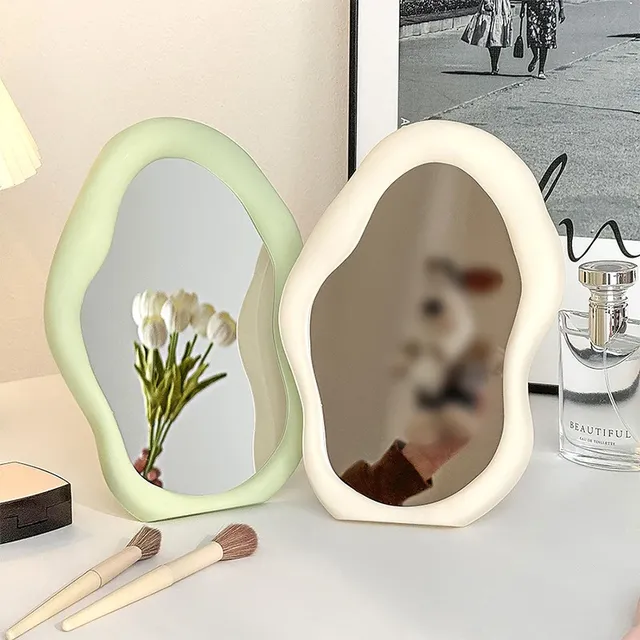 Miroir maquillage table ondulé irrégulier ABS verre…