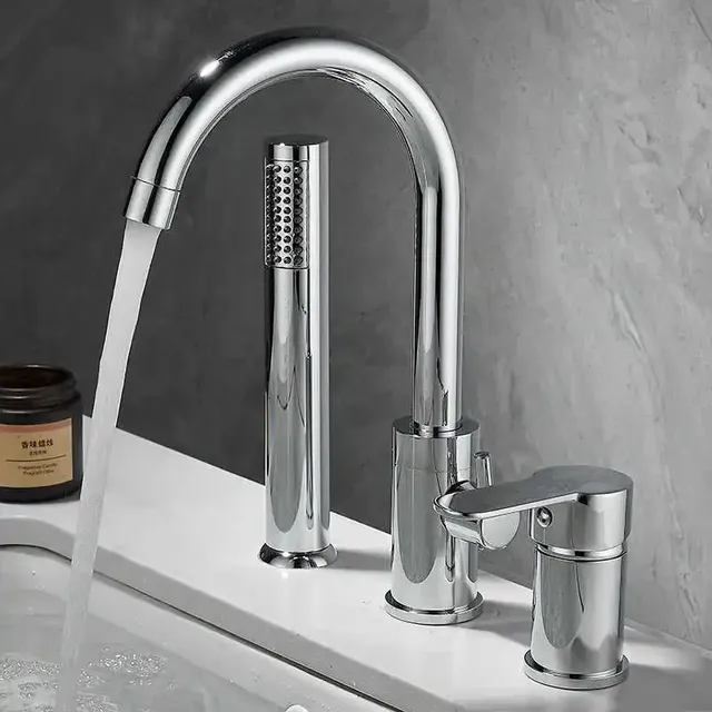 Robinet de baignoire-douche de salle de bains – vue 3