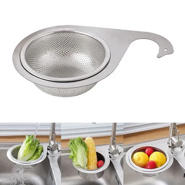 Panier égouttoir évier acier inoxydable perforé maillage… – vue 2