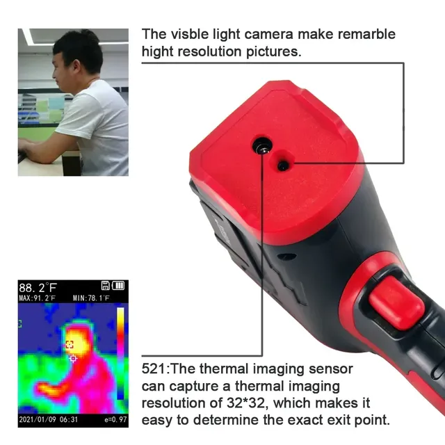 Noyafa NF-521 capteur d'imageur thermique infrarouge… – vue 2