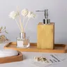 Distributeur savon liquide bambou pompe chromée… – vue 3