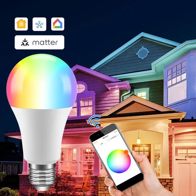 Matter WiFi ampoule intelligente lumière LED à intensité… – vue 6