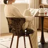Chaise d'écriture pivotante avec dossier – vue 4