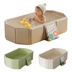 Baignoire d&rsquo;été pliante en PVC pour bébé de 0 à 5 ans, grande taille, avec jouets, baignoire pour nouveau-né, rangement Portable, sans Installation