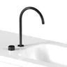 Mitigeur lavabo col cygne haut noir mat bec arc élancé… – vue 1