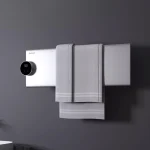 Chauffe-serviettes électrique minimaliste, support chauffant à température constante, stérilisation en aluminium, porte-serviettes de bain, sèche-linge de salle de bain à domicile