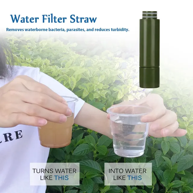 Filtre à eau d'extérieur avec paille – vue 2