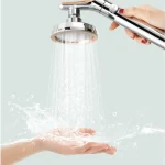 Pommeau de douche de bain à effet pluie avec bouton, grande cascade haute pression portable, accessoires HOAccessrespiration