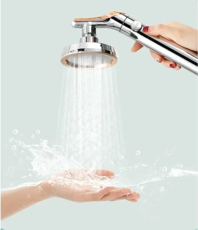 Pommeau douche main tête ronde pluie poignée ergonomique…