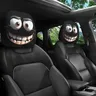 Taie d'oreiller de voiture imprimée avec visage Smiley – vue 1