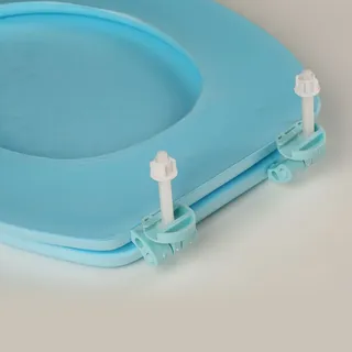 Siège de toilette rond à fermeture douce