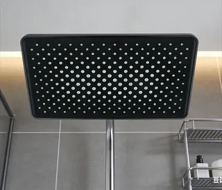 Pommeau de douche haute pression grand panneau-pomme de douche à effet…