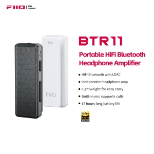 FiiO BTR11 Bluetooth 5.3 récepteur LDAC 3.5mm adaptateur amplificateur de casque Audio sans fil