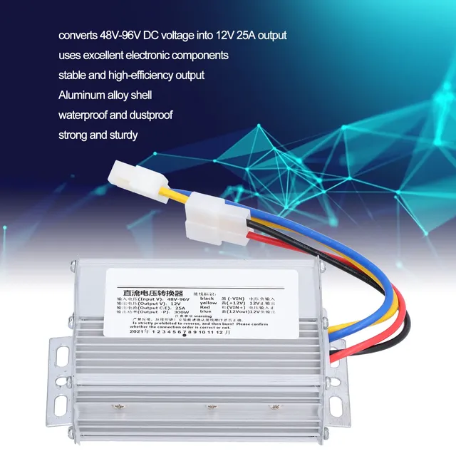Convertisseur tension 48V96V entrée 12V sortie 25A 300W… – vue 6