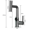 Mitigeur lavabo monotrou cascade contemporain bec coudé… – vue 3