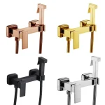 Robinet de Bidet en laiton à main, pulvérisateur de toilette, mitigeur de douche, mélangeur d&rsquo;eau chaude et froide, grue de douche, robinet mural