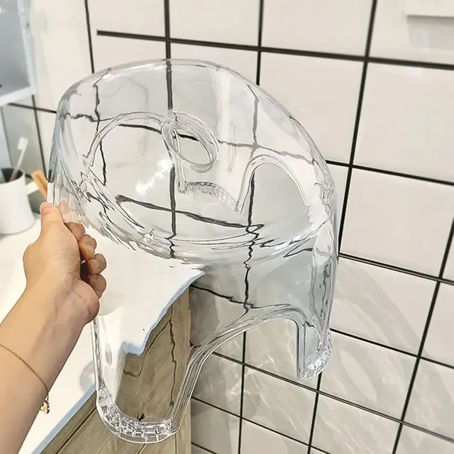 Tabouret antidérapant en acrylique pour salle de bain – vue 2
