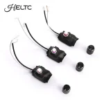 variateur potentiomètre rotatif noir aluminium bouton amovible miniature compact pré câblé fils bicolore 220V 60W 200W bricolage audio