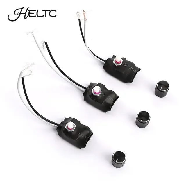 Variateur potentiomètre rotatif noir aluminium bouton…