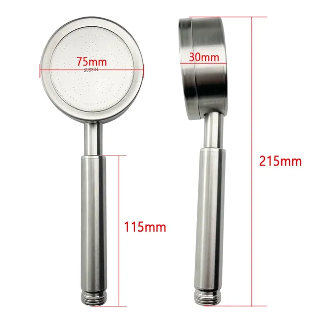 Pommeau de douche à main brossé pour salle de bain – vue 5