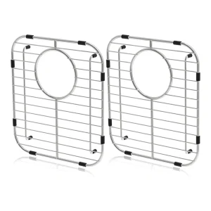 KYCOR-protecteurs universels d’évier à Double bol (2 pièces), pour grille inférieure d’évier de cuisine 13.2X11.6X1.25 pouces KYCOR-protecteurs universels d’évier à Double bol (2 pièces), pour grille inférieure d’évier de cuisine 13.2X11.6X1.25 pouces