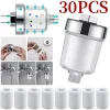 filtre eau purificateur robinet douche cuisine bain universel connexion transparent plastique cylindrique chromé cartouches remplaçables coton cinq microns haute densité