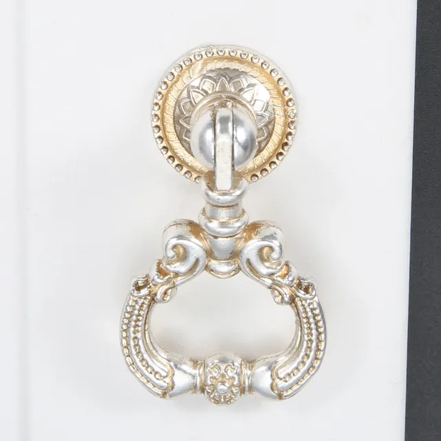 Poignées meubles antiques argent doré alliage zinc… – vue 6